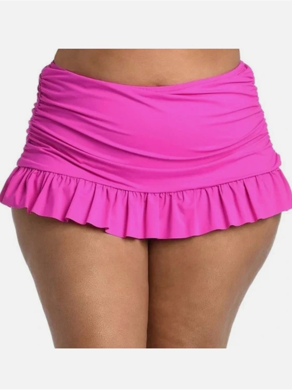 LA BLANCA plus size 22 Women’s Pink Ruffle Swim Skirt
